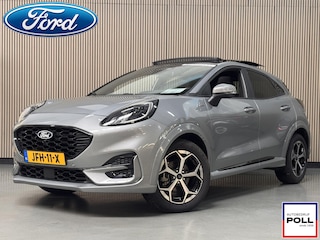 Ford Puma 1.0 EcoB Hybrid ST-Line Automaat Panoramadak Trekhaak Winter Parking Dodehoek Fabrieksgarantie 26-12-2026