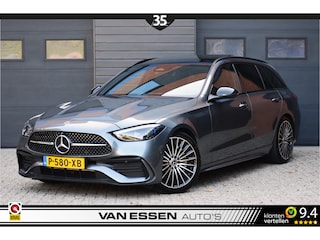 Mercedes-Benz C-klasse Estate 200 Launch Edition AMG Line Pano ACC Burmester 360-Camera Leder Memory Sfeerlicht NL-AUTO!