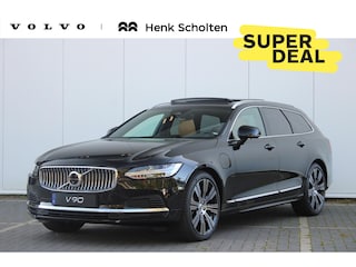 Volvo V90 T6 Automaat Recharge AWD Plus Bright | Demo Deal | Adaptieve Cruise Control met Pilot Assist | Luchtvering | Geventileerde voorstoelen | Harman Kardon audio | Elektrisch bedienbaar Panoramisch Schuif-/Kanteldak | Elektrische voorstoelen |Stoel- en stuurverwarming | Park Assist voor + achter | 360 Parkeercamera | Getint glas achter | Blind Spot Information System | Keyless Entry | Apple CarPlay | 20'' Lichtmetalen wielen
