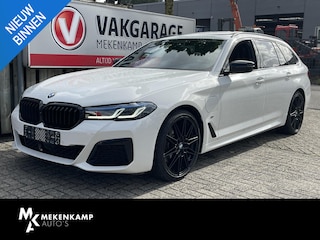 BMW 5-serie Touring 530e High Executive M Sport 20"/Soft Close/Active Steering/Panoramadak/Laser LED/Leder/Head-up/Keyless/Stoelverwarming + koeling/Adaptieve cruise/Dodehoek/Camera/Apple Carplay & Android Auto