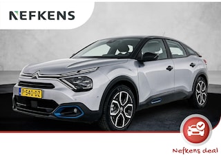 Citroën C4 EV Feel 50 kWh 136pk | Navigatie via Apple Carplay / Android Auto | Achteruitrijcamera | Climate Control | Adaptieve Cruise Control | Parkeersensoren v+a | Dodehoeksensor | Led koplampen | Bluetooth | DAB+ radio | Elektrisch inklapbare spiegels | Armsteun | 18" lichtmetalen velgen |