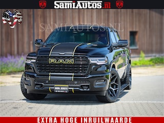Dodge Ram 1500 Limited Night High Output 540HP 706Nm | Massage + Full Option | De Meest Luxe en Volle Pick-Up in zijn Klasse | Comfortabele Dubbele Cabine met Royale 5 Zitplaatsen | BPM vrij | Nu Leverbaar uit Voorraad | Voorraad Nr 2356 - 0990