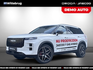 Jaecoo 7 1.5 GDI Exclusive 20 Inch velgen met 1500 KG trekgewicht, 1200 KM RANGE Navigatie, Elektrische achterklep, Luxe lederen bekleding en 7 jaar garantie Beschikbaar per 9-3-2026! Nu te bestellen en proef te rijden!