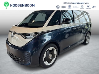 Volkswagen ID. Buzz Bedrijfswagens Anniversary Edition Elektromotor 210 kW (286 pk) | Anniversary Edition | Achterlichten LED, luxe uitgevoerd incl. dynamische knipperlichten | Hoge scheidingswand met vaste ruit en dimbare binnenspiegel | Bluetooth telefoonvoorbereiding inclusief draadloos laden |