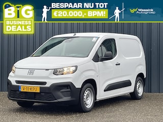 Fiat Doblò New GB 1.5 BlueHDi 100pk L1 10'' SD Radio DAB+ Houten vloer laadruimte met antislip afwerking (9mm) + houten zijwanden Reservewiel Trekhaakvoorbereiding