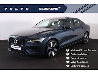 Volvo S60 Recharge T8 AWD Ultra Dark - Panorama/schuifdak - IntelliSafe Assist & Surround - 360º Camera - Bowers & Wilkins audio - Adaptieve LED koplampen - Verwarmde voorstoelen, stuur & achterbank - Parkeersensoren voor & achter - Elektr. bedienb. voorstoelen met geheugen - Head up display - 19' LMV