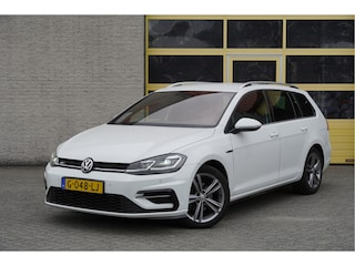 Volkswagen Golf Variant 1.5 TSI 150PK! Automaat 2x R-Line BJ2019 Lmv 17" | Led | Pdc | Navi | Keyless entry | Sideskirts | Trekhaak | App-Connect | Virtual cockpit | Climate control | Cruise control | Sportstoelen | R-Line stuurwiel | Zwarte hemel | Extra getint glas