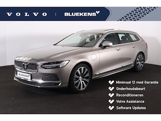 Volvo V90 T6 AWD Recharge Inscription Exclusive - Panorama/schuifdak - IntelliSafe Assist & Surround - Harman/Kardon audio - 360º Camera - Adaptieve LED koplampen - Verwarmde voorstoelen, stuur & achterbank - Head up display - Parkeersensoren voor & achter - Massagestoelen - 19' LMV