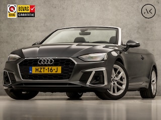 Audi A5 Cabriolet 40 TFSI S-Line Sport 204Pk Automaat (VIRTUAL COCKPIT, APPLE CARPLAY, GROOT NAVI, LEDER/ALCANTARA, MEMORY SEATS, ADAPTIVE CRUISE, STOELVERWARMING, SFEERVERLICHTING, KEYLESS, DAB+, NIEUWSTAAT)