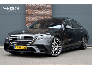 Mercedes-Benz S-klasse 400d 4MATIC Lang AMG Line Aut9 | Airmatic | Achterasbesturing | Distronic+ | Memory | Stoelventilatie | Massage | Panoramadak | Vlakkenverwarming | Zonweringspakket | Luchtreinigingspakket |