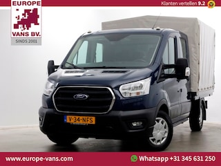 Ford Transit 350 2.0 TDCI 130pk 4x4 L2H1 Trend D.C. Open laadbak met huif 06-2020