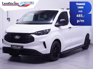 Ford Transit Custom 2.0 TDCI 136 pk L2 Dubbel Cabine Black&White Edition 19" LMV, Treeplanken, Dakrails, Laadruimte Pakket,  Apple Carplay, 6-Zits