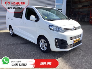 Citroën Jumpy 2.0 HDI 125 pk L3 Dubbel Cabine EXPORT 6 Pers./ 2xSchuifdeur/ Riem.VV/ Betimmerd/ LMV/ PDC/ Cruise/ Trekhaak/ Airco