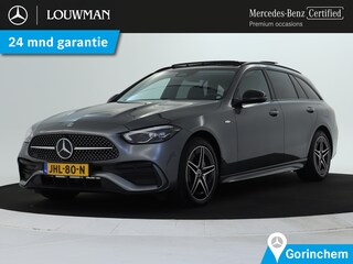 Mercedes-Benz C-klasse Estate 300 e AMG Plug-In Hybride AMG Line | Night Pakket | Trekhaak | Panorama Schuif-Kanteldak | Dodehoek Assist. Inclusief 24 maanden MB Certified garantie voor Europa.
