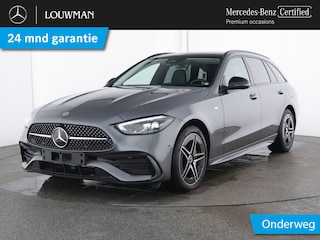 Mercedes-Benz C-klasse Estate 300 e AMG Plug-In Hybride AMG Line | Night Pakket | Trekhaak | Panorama Schuif-Kanteldak | Dodehoek Assist. Inclusief 24 maanden MB Certified garantie voor Europa.