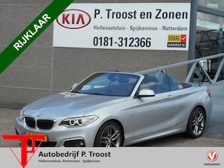 BMW 2-serie Cabrio 220I AUTOMAAT M-pakket NL auto/Navigatie/Lederen bekleding/Stoelverwarming/Led dagrijverlichting