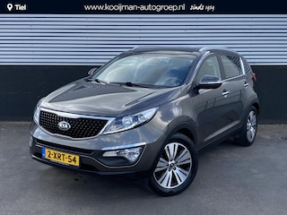 Kia Sportage 2.0 BusinessPlusLine Automaat, Panoramisch schuif-/ kanteldak, trekhaak, Volledig Dealeronderhouden, parkeersensoren, achteruitrij camera, cruise control, lage KM stand, automaat!