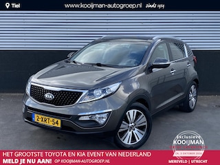 Kia Sportage 2.0 BusinessPlusLine Automaat, Panoramisch schuif-/ kanteldak, trekhaak, Volledig Dealeronderhouden, parkeersensoren, achteruitrij camera, cruise control, lage KM stand, automaat!