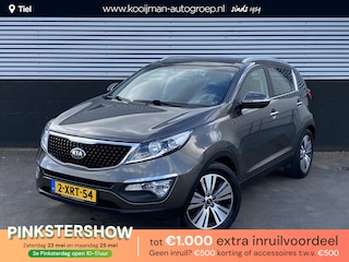 Kia Sportage 2.0 BusinessPlusLine Automaat, Panoramisch schuif-/ kanteldak, trekhaak, Volledig Dealeronderhouden, parkeersensoren, achteruitrij camera, cruise control, lage KM stand, automaat!