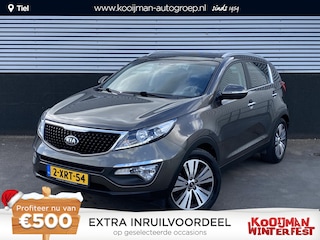 Kia Sportage 2.0 BusinessPlusLine Automaat, Panoramisch schuif-/ kanteldak, trekhaak, Volledig Dealeronderhouden, parkeersensoren, achteruitrij camera, cruise control, lage KM stand, automaat!