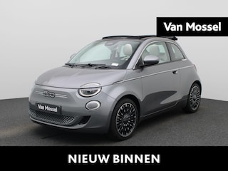 Fiat 500 C La Prima 42 kWh AUTOMAAT | LEDER | ADAPTIEVE CRUISE | CAMERA | NAVIGATIE | WINTERPAKKET | LMV | CLIMA | CABRIO |