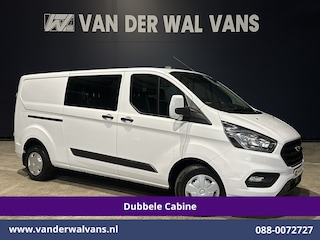 Ford Transit Custom 2.0 TDCI 131pk L2H1 Dubbele Cabine Euro6 Airco | 6-Zits | Camera | Navigatie | LED | Apple Carplay Android Auto, Cruisecontrol, Verwarmde voorruit, Stoelverwarming, Parkeersensoren