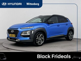 Hyundai Kona 1.6 GDI HEV PREMIUM | TWO TONE | NAVI | CLIMA | CRUISE | CAMERA | 18'' LM VELGEN | LEDER | TREKHAAK |