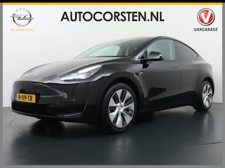 Tesla Model Y RWD LFP Warmtepomp Leder Panoramadak Memory Stoel+Stuurverwarming Camera's Navi Ecc Dog-Kampeer Modus Elek.Achterklep AMD Ryzen™ Processor Premium Audio 1e Eigenaar Origineel Nederlandse Auto