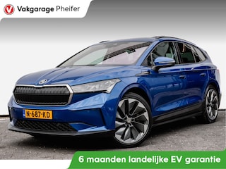 Skoda Enyaq iV 60 Trekhaak/ Elek. panoramadak/ Camera/ Blindspot/ Lederen int./ Stuur + stoelverwarming