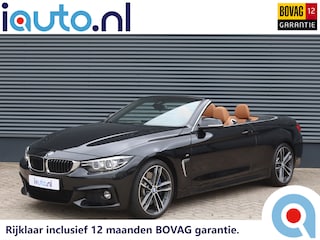 BMW 4-serie Cabrio 430i M-Sport High Executive LED/Camera/Head-up/HK/CarPlay/Dakota Leder/Elek. stoel+mem/Carbon/19"