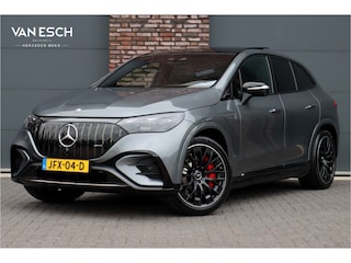 Mercedes-Benz EQE SUV AMG 43 4MATIC Night Edition 91 kWh | 82.500,- ex | MBUX Hyperscreen | Achterasbesturing | Luchtvering | Distronic+ | Carbon | Stoelventilatie | Verwarmd Stuurwiel | Memory | HUD | Burmester |