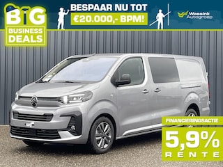 Citroën Jumpy Dubbel Cabine 2.0 BlueHDi 145pk Automaat L3 Pack Ergonomie met pas.stoel Metallic lak LED koplampen 17
