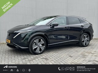 Nissan Ariya Evolve 91 kWh Automaat / Origineel NL / WLTP bereik 516 km & WLTP bereik stad 698 km / Apple carplay / Android auto / Lederen bekleding / Elektrisch verstelbare stoelen met geheugen / Panorama dak met schuif- kantel functie / Bose geluidsinstallatie / Head up Display