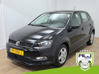 Volkswagen Polo Occasion 1.0 Business R met sportvelgen en bluetooth connecten | Tweedehands Volkswagen Polo zwart met airco | ALJ