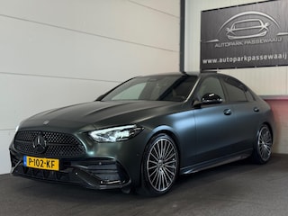 Mercedes-Benz C180 AMG Pano, Cruise Control, Sfeerverlichting, Wrap, NAP, Apple Carplay, LED, Achteruitrijcamera