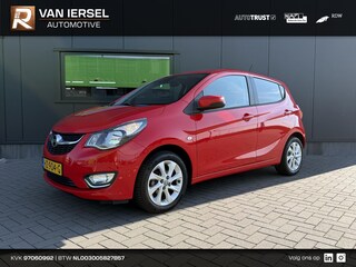 Opel Karl 1.0 ecoFLEX Cosmo 75 PK | 1 jaar garantie | NAP | Origineel Nederlands | Lederen bekleding | Climate control | Cruise control | Parkeersensoren | Stuurverwarming | Stoelverwarming | Lichtmetalen velgen |