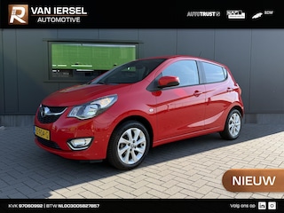 Opel Karl 1.0 ecoFLEX Cosmo 75 PK | 1 jaar garantie | NAP | Origineel Nederlands | Lederen bekleding | Climate control | Cruise control | Parkeersensoren | Stuurverwarming | Stoelverwarming | Lichtmetalen velgen |