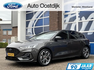 Ford Focus 1.0 EcoBoost Hybrid ST Line 155PK Winterpack Adaptieve Cruise Camera Parkeersensoren Climate Privacy Glass ''18 Inch Velgen *Sportief*