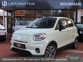 Leapmotor T03 EV 37,3 kWh 95PK Design NIEUW, Rijklaarprijs | Camera | Navigatie | Panoramadak | Lichtmetalen wielen