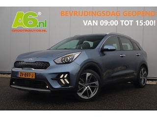 Kia Niro 1.6 GDi Hybrid DynamicLine 140PK Automaat 18 inch Half Leder Navigatie Camera Adaptive Cruise Lane Assist Clima Carplay Android
