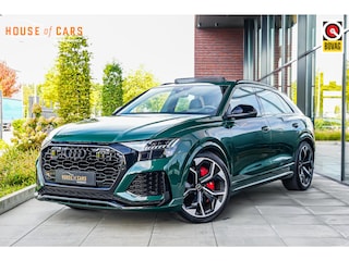 Audi Q8 4.0 600pk TFSI quattro |panoramadak|B&O|head up|memory|360 camera|achteras besturing|elek. trekhaak|stoel ventilatie & verwarming|carbon interieur|Apple Carplay|23" lichtmetalen wielen|