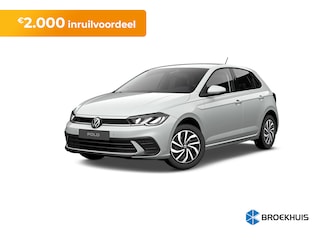 Volkswagen Polo Life Edition Inclusief €2000,- inruilvoordeel | 'App-Connect' draadloze smartphone integratie | Buitenspiegels elektrisch instel- verwarm- en inklapbaar | Parkeersensoren voor en achter (Park Distance Control)