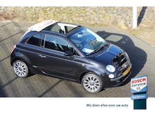 Fiat 500 1.2 Rock Cabrio Leder Navi Parkdistance blue tooth airco 16 inch lm velgen