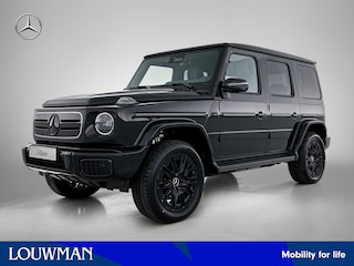 Mercedes-Benz G-klasse 580 met EQ-Technologie 116 kWh | SUPERIOR Line interieur | Comfortpakket | Radiatorgrille Black Panel | Nightpakket | Treeplanken | Logopakket in mat zwart | Zwart essenhout |