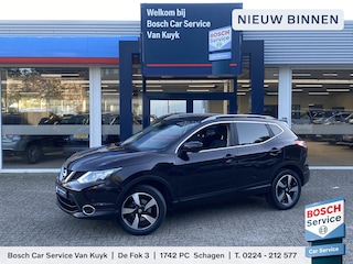 Nissan Qashqai 1.6 N-Connecta / Cruise-Control / Climate-Control / Stoelverwarming / Panodak / LED / Keyless / DAB Radio-Bluetooth / Navi / Rondom-Camerazicht / Armsteun V+A / PDC V+A / 18'' LMV / ENZ.