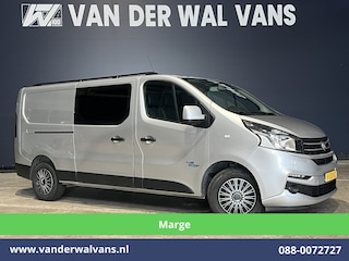 Fiat Talento 1.6 MJ **MARGE, GEEN BTW** 146pk L2H1 Dubbele cabine Euro6 Airco | 2x Zijdeur | 6-Zits | Camera | Navigatie Trekhaak, Cruisecontrol, Parkeersensoren