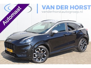 Ford Puma 1.0-125pk EcoBoost Hybrid ST-Line X Two tone. AUTOMAAT ! Gun uzelf het plezier en comfort van een automaat ! Ca. €. 10.000,- beneden de nieuwprijs ! Volautm. airco, navigatie, telefoonvoorb., cruise control, lane assist, B&O soundsystem, LED verlichting, camera, parkeersensoren v+a etc.