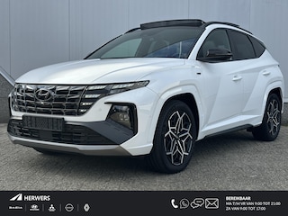Hyundai Tucson 1.6 T-GDI PHEV N Line Sky 4WD / Dealer onderhouden / Glazen schuif- en kanteldak / Stuur-, stoel- en achterbankverwarming / Trekgewicht 1350 kg / Stoelventilatie / Adaptief CC /