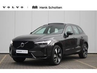 Volvo XC60 T6 350PK Plug-in hybrid AWD Ultra Dark | Adaptive Cruise & Pilot Assist | Premium Harman/Kardon Audio | Schuif-/Kanteldak | Semi Elektr. Trekhaak | Stoelverwarming voor & achter | Stuurverwarming | 360 Camera |