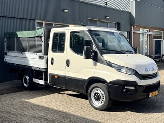 Iveco Daily 35S12D 2.3 345 6-Persoons 3500kg trekgewicht Airco Euro 6 Pick-up Open laadbak Bakwagen 1e eigenaar P-up